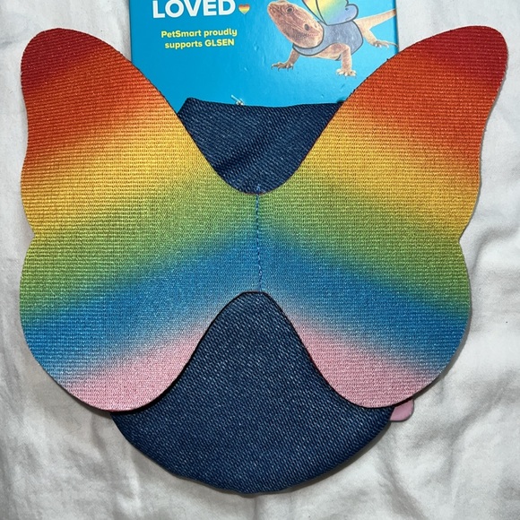 Blue Jean Butterfly Wings with adjustable Straps - Picture 2 of 3